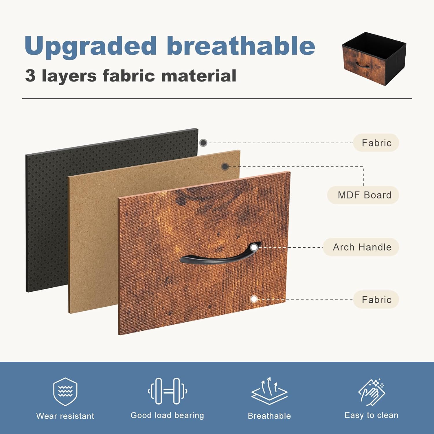 Sturdy Metal Frame Dresser - 9 Drawer Bedroom Organizer