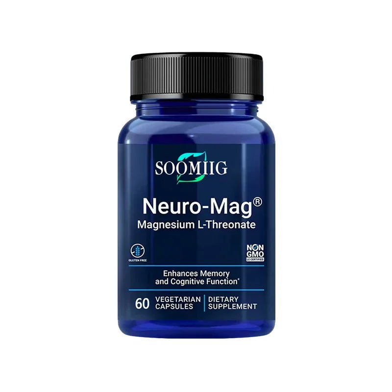 Soomiig Magnesium L-Threonate 2000 Mg, Memory and Cognitive Function Supplement, Fatigue Relief, Brain Health Supplement