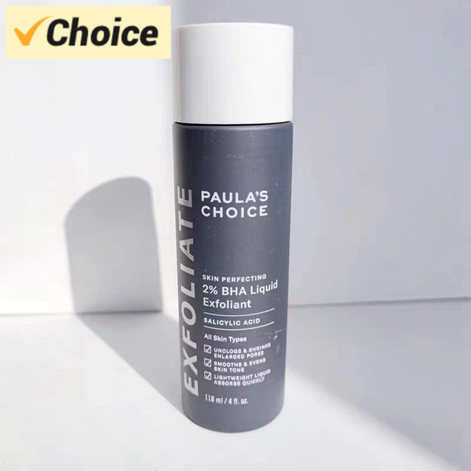 2% BHA Liquid Salicylic Acid Exfoliant-Facial Exfoliant for Enlarged Pores,Wrinkles & Fine Lines, Suitable for Blackhead-Prone S