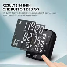 English Voice Arm Tonometer Medical Blood Pressure Monitor Heart Rate Sphygmomanometer Digital Upper Tensiometers Meter Cuff