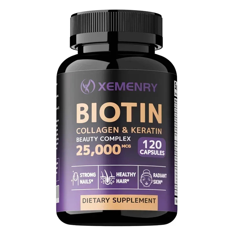 Biotin Collagen Keratin Capsules - Boost Hair, Skin & Nails