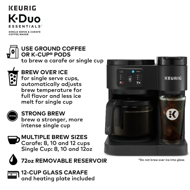 Keurig K-Duo Coffee Maker: Hot & Iced, Single-Serve & Carafe