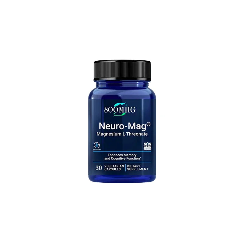 Soomiig Magnesium L-Threonate 2000 Mg, Memory and Cognitive Function Supplement, Fatigue Relief, Brain Health Supplement