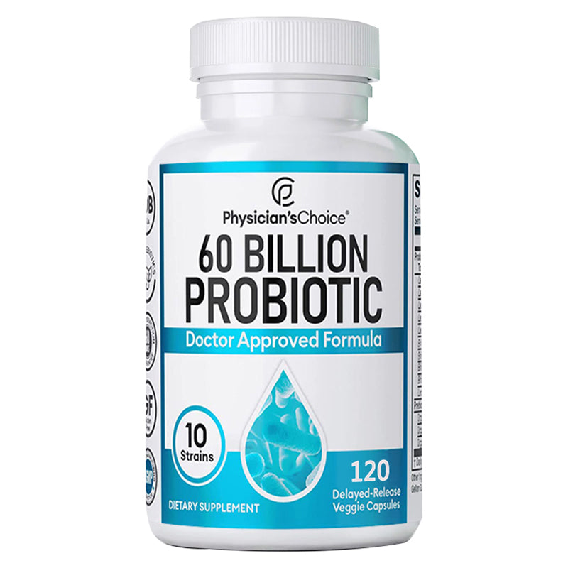 60 Billion Probiotics - Promotes Overall Digestive Health, Immunity, Gut Health, Gas & Bloating Relief, Acidophilus Supplement